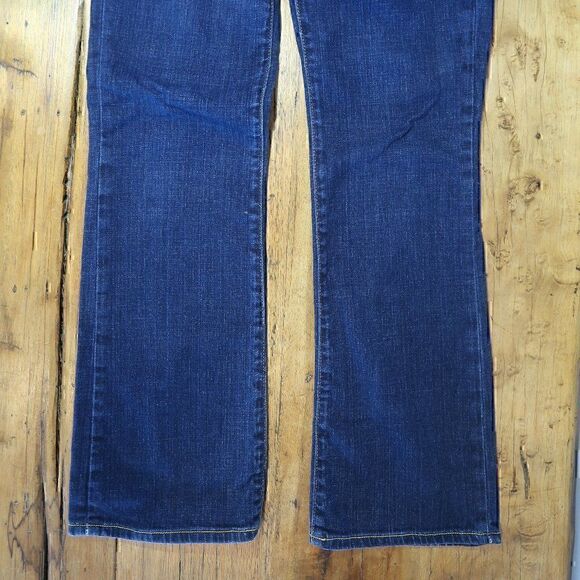 X2 CURVY DARK WASH REGULAR RISE BOOT CUT BLUE DENIM JEANS WOMENS SIZE 4 - Picture 9 of 12